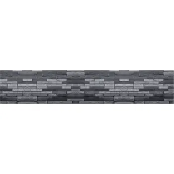 Kuchyňský panel ABS plast Brick grey black 3000x600mm 1,5mm