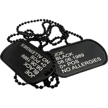 Vojenské psí známky Gravírování štítků - Dog Tags