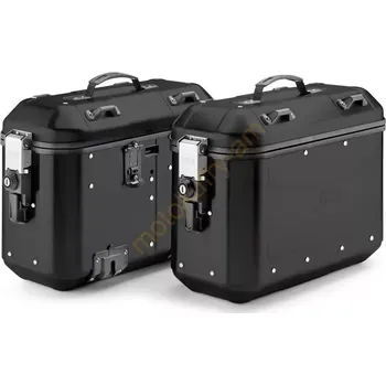 Motodoplněk Givi DLMK36B Pack2 Hliníkové boční kufry 2x36 (Givi TREKKER DOLOMITI BLACK LINE)