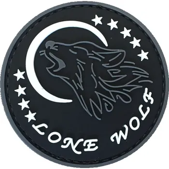 Nášivka WARAGOD Lone wolf PVC nášivka