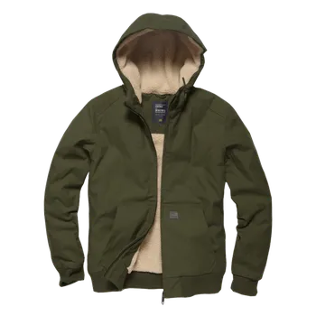 Pánská parka Vintage Industries Zimní bunda Datton, tmavě olivová