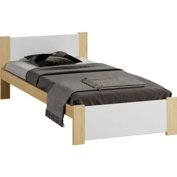 Postel ImportWorld Dřevěná postel DMD 3, 90x200 + rošt ZDARMA, borovice / bílá