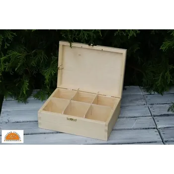 Dárková krabička Dřevěná krabička na čaj 6