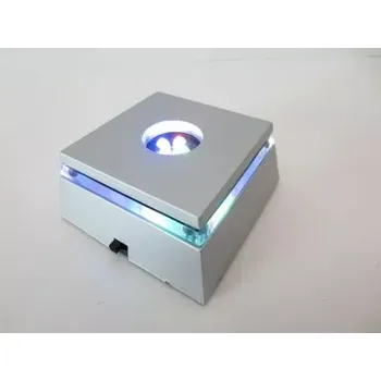 Světelný podstavec stříbrný 7 x 7 cm