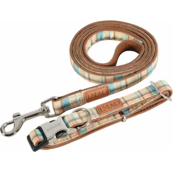 Vodítko pro psa Vodítko Zolux, modrá/hnědá, 1,2m