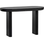 WOOOD Černý lakovaný toaletní stolek Mael 120 x 50 cm