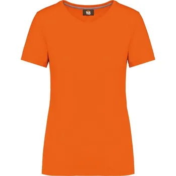 Dámské tričko WK. Designed to Work Dámské pracovní tričko s antibakteriální úpravou WK307 Barva: Oranžová, Velikost: XS
