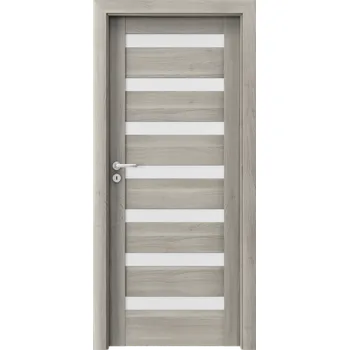 Interiérové dveře Porta Doors Interiérové dveře se zárubněmi Verte Home D7 Dekor: akát stříbrný, Šířka - orientace: 90 cm - levé