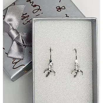 Náušnice Náušnice s kamínky - banán