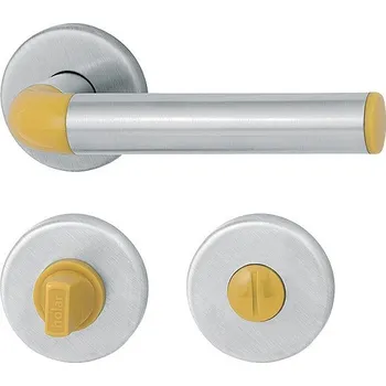 Dveřní kování HOLAR Klika DEMI METAL DMP WC různé barvy Provedení: pro klíč - BB, Barva: zelená