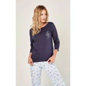 Dámské noční prádlo Dámské pyžamo 2973-Magnolia, dlouhý rukáv, vel. S, M, L, XL