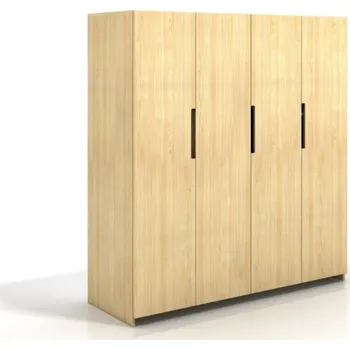 ImportWorld Šatní skříň Erna 4D, borovice masiv (Barva dřeva: Bílá)
