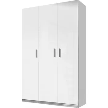 Šatní skříň Paradise PD07, Barva: bílá / bílý lesk + bílý lesk MIRJAN 5902928313482