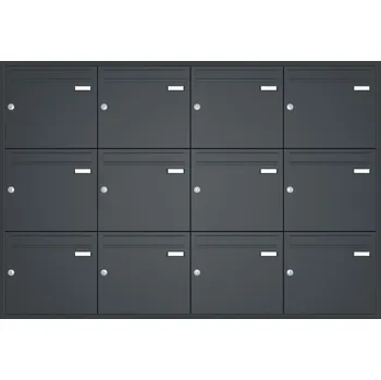 Poštovní schránka Sestava 12 luxusních schránek Max Knobloch - UP110 Barva: Antracit