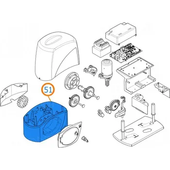 Pohon brány Came 119RIBX044 skříň převodového motoru