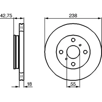 Brzdový kotouč Brzdový kotouč BOSCH 0 986 478 438
