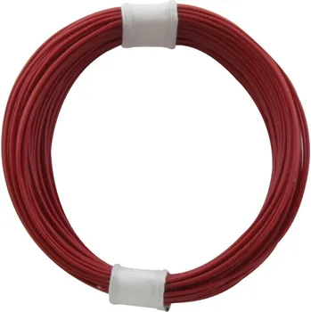 Modelová železnice Kabel červený 0,04mm 10m - Donau 110-0SB