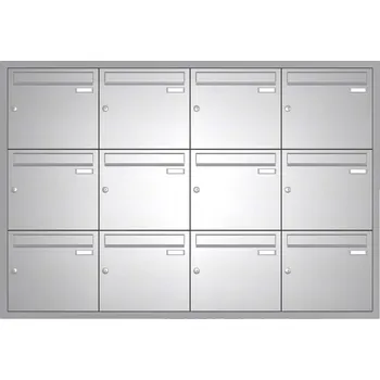 Poštovní schránka Sestava 12 luxusních schránek Max Knobloch - UP110 Barva: Nerez