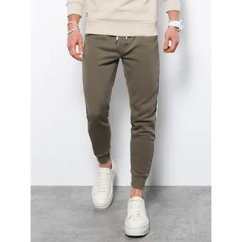 Pánská móda Ombre pánské tepláky P865, olivová