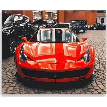 Obraz Obraz na plátně - Červené Ferrari - 50x40 cm - CZ výroba