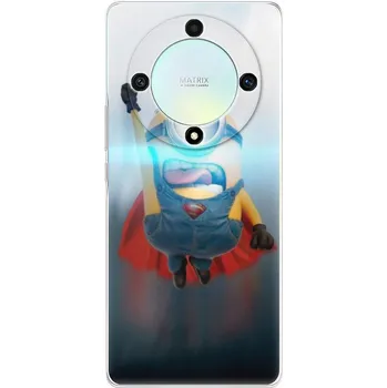 Pouzdro na mobilní telefon Silikonové pouzdro iSaprio - Honor Magic5 Lite 5G - Mimons Superman 02 (Odolný silikonový kryt, obal, pouzdro iSaprio - Honor Magic5 Lite 5G - Mimons Superman 02 - skvělá ochrana a pružnost, stylový UV potisk, lehkost, tiskne se v České republice)