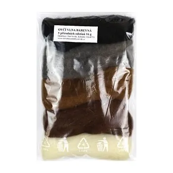 Ovčí rouno Ovčí vlna přírodní odstíny - 5 barev (Ovčí vlna přírodní odstíny - 5 barev)