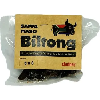 Sušené maso SAFFA MASO Biltong Chutney, 50 g