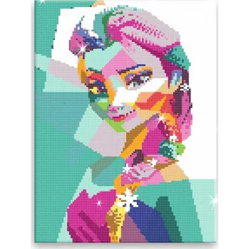 Diamantové malování Diamantové malování - Elsa - 30x40 cm, bez dřevěného rámu - CZ výroba