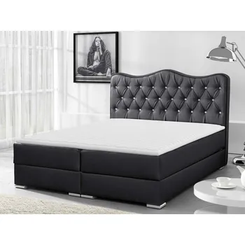 Ložnice Kontinentální postel Medrins, Rozměr postele: 120x200, Barva:: ekokůže Soft 020 (grafit) MIRJAN 5903211154553