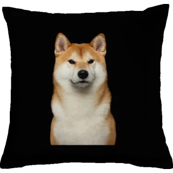 Pánské tričko Polštář bavlněný s potiskem Výraz Shiby inu