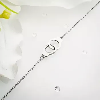 Náramek Dámský ocelový náramek - pouta