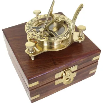 Hodiny Origin Outdoors Origin Outdoor Sluneční hodiny Classic Compass Brass