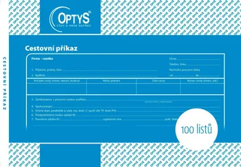Tiskopis Optys OP1051 cestovní příkaz A5 100 listů