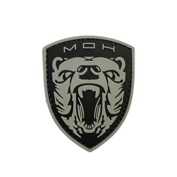 Nášivka WARAGOD Medal of Honor MOH Grizzly PVC nášivka, šedá