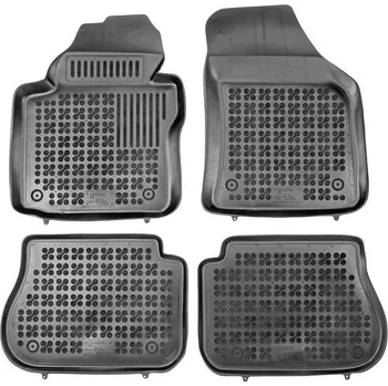 autokoberec Rezaw-Plast gumové koberečky černé s vyšším okrajem VW Caddy 04- 5 míst, sada 4 ks