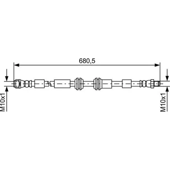Brzdová hadice Brzdová hadice BOSCH 1 987 481 734