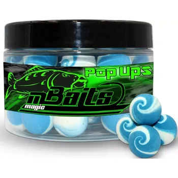 Boilies Pop Up boilies modro-bílé 15mm (Dvoubarevné Pop Up boilie 50g)