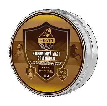 Kosmetika pro koně Kurkuminová mast s rakytníkem TOPVET