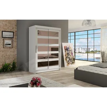 Šatní skříň Skříň Ada IV, Barva: bílá, Osvětlení: bez osvětlení MIRJAN 5902928088472