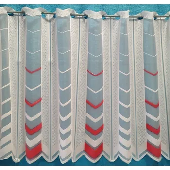 Záclona Vitrážková záclona RED ANGLE Bílá 40 cm