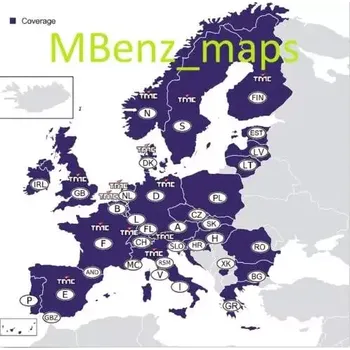 Mapový podklad pro GPS navigaci Mercedes NTG4-204 DVD Comand Aps Europe 2015 pro C-Klasse (03/2007-10/2008)