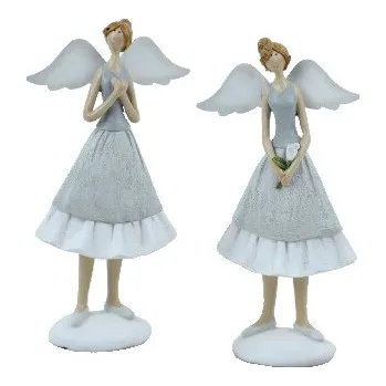 Vánoční dekorace Anděl KAMALI, zelená, V, balení obsahuje 2 kusy!|Ego Dekor