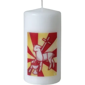 Svíčka Velikonoční svíce s motivem, 10 cm