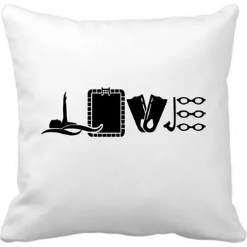 Dekorativní polštářek Fenomeno Polštářek - Love (plavání)