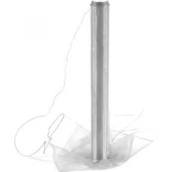 Paper Design Organza 40cm/10y obšitá stříbrná