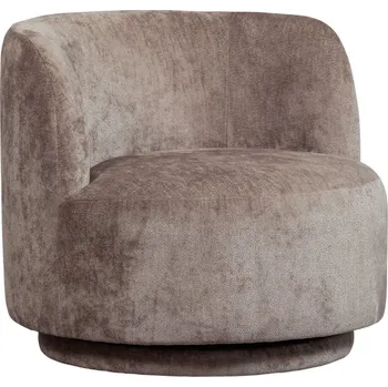 Křeslo WOOOD Hnědé čalouněné křeslo Popule