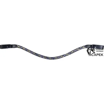 Čelenka HKM -ELIANA- - černá/modrá+žlutá+fialová - Cob