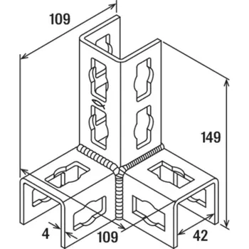 Hmoždinka FISCHER Úhelník PFUF D Varianta: PFUF 3DL