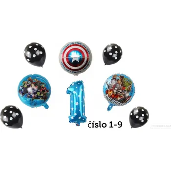 Balónek Narozeninové Balónky Avengers číslo 1