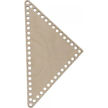 Dřevěný výřez na háčkování trojhranný 200x200 mm